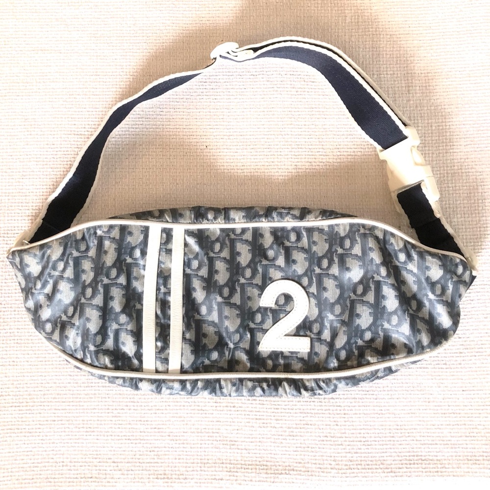 Vintage Christian Dior Monogram Nylon Trotter Waist Bag